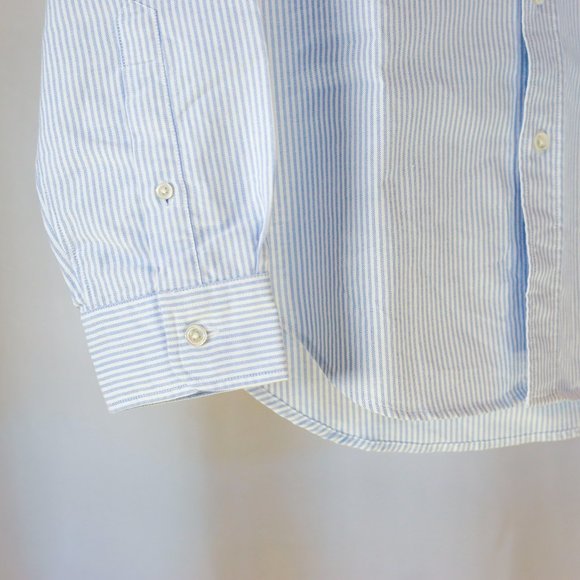 White & Blue Stripped Oxford - Slim Fit - Picture 3 of 8
